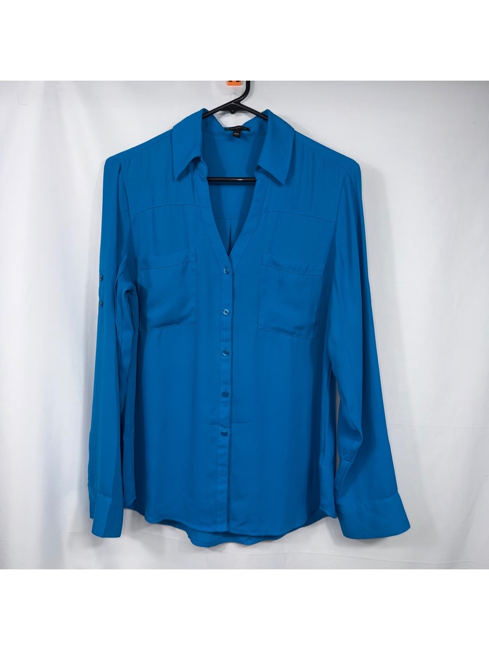 Express Blue Portofino Button Down Shirt M
